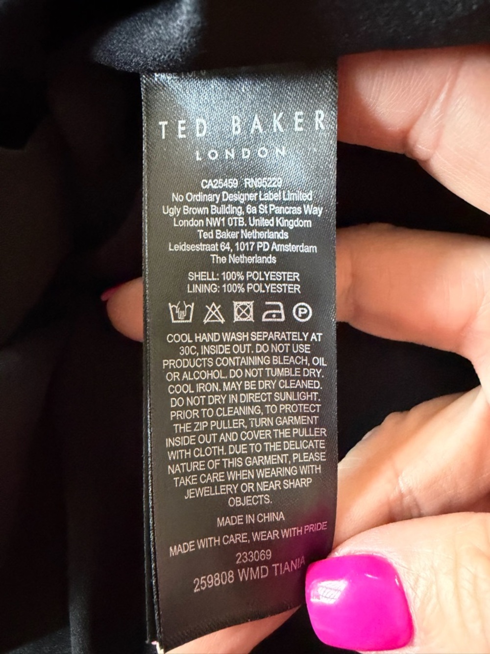 Ted Baker Tiania Smock Panel Wrap Mini Dress - Picture 13 of 13